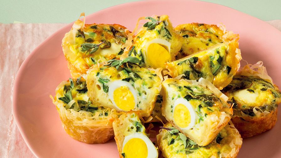 Fillo Pasta Nests Receita com ovos de codorna