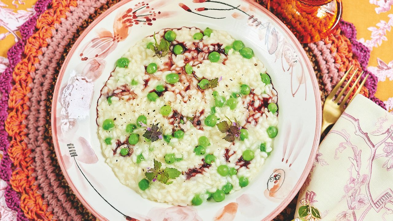 Receita Risi e Bisi com vinho tinto