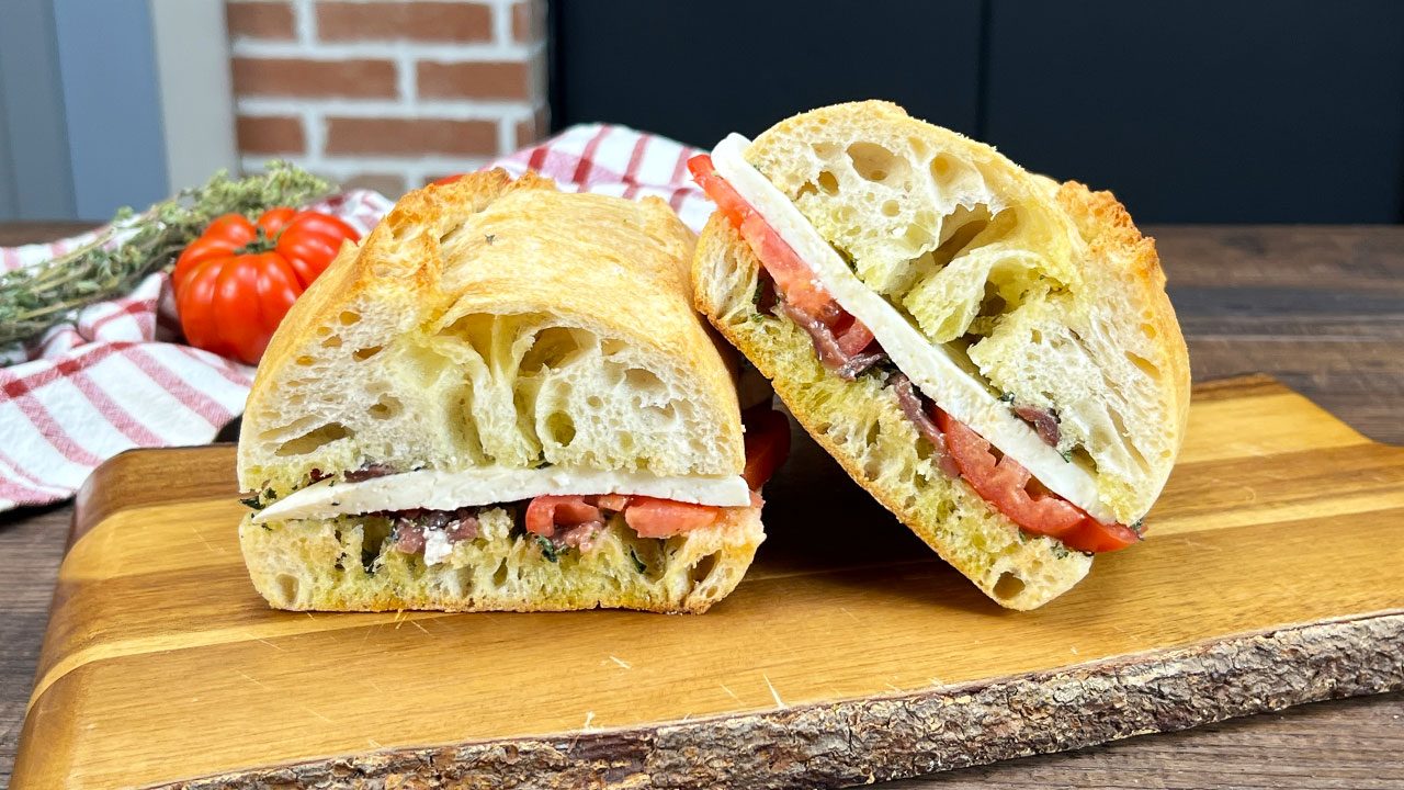 A receita para pão experiente típico da tradição siciliana